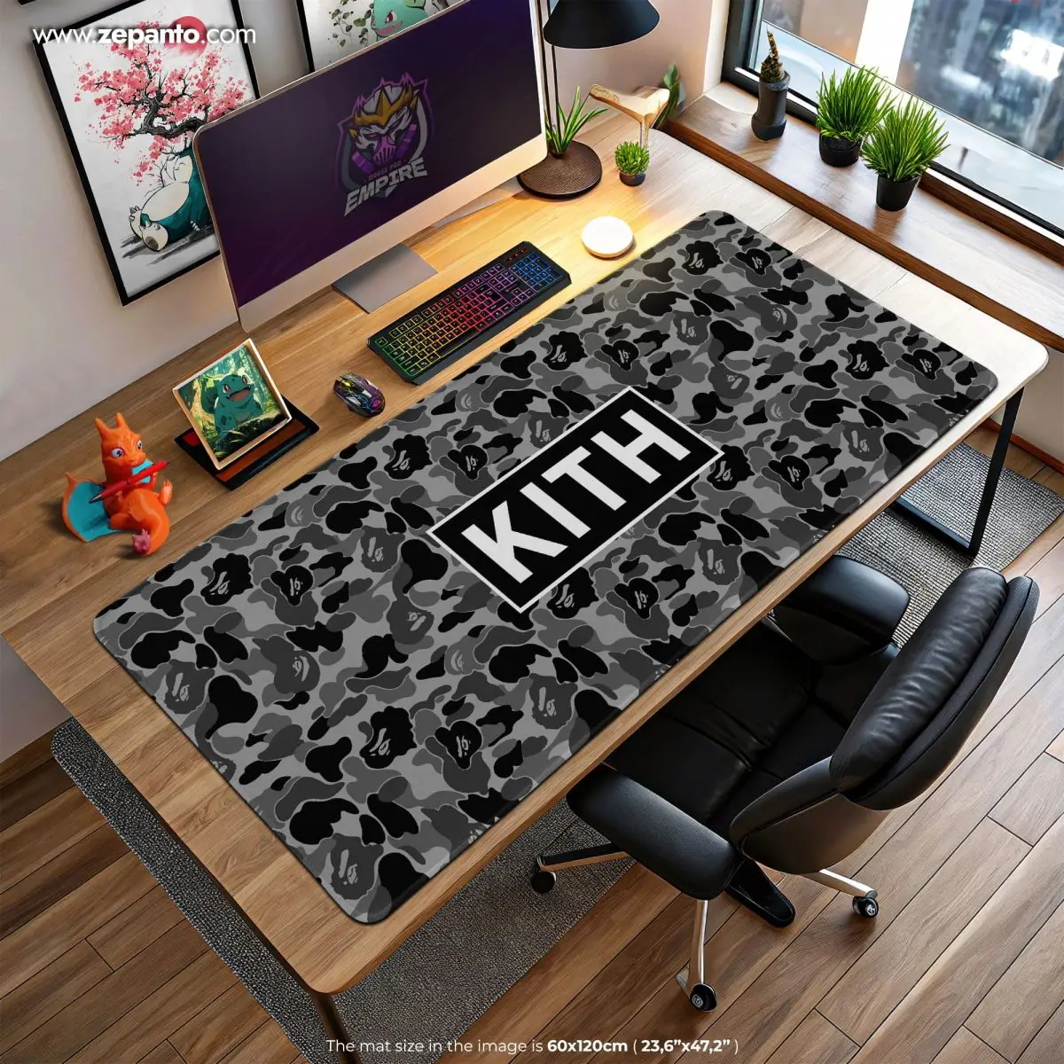 KITH Camo Desk Mat, KITH Monochrome Mouse Pad