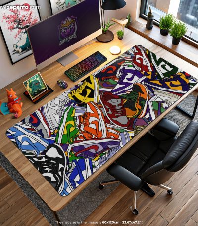 Nike Colorway Desk Mat, Nike Sneaker Mouse Pad