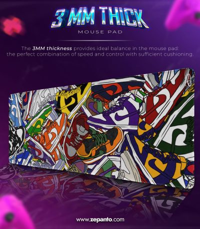 Nike Colorway Desk Mat, Nike Sneaker Mouse Pad