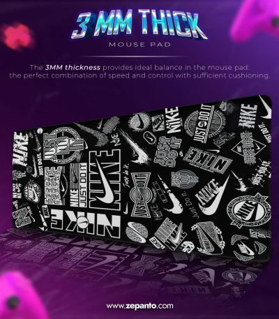 Nike Just Do It Desk Mat, Nike Collage Mouse Pad