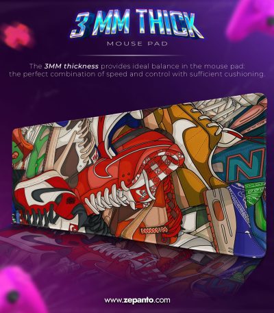 Nike Kicks Desk Mat, Nike Sneaker Mouse Pad