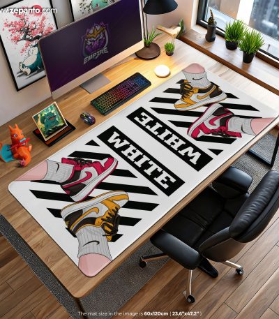 Nike Off-White Desk Mat, Off-White Kicks Mouse Pad
