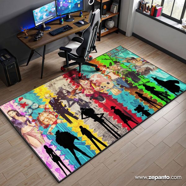 One Piece Area Rug, Straw Hat Pirate Crew Carpet