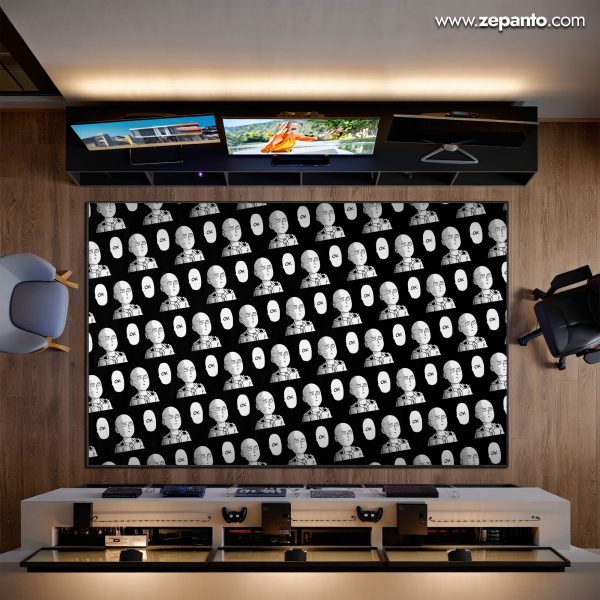 One Punch Man Area Rug, Saitama Meme OK Carpet