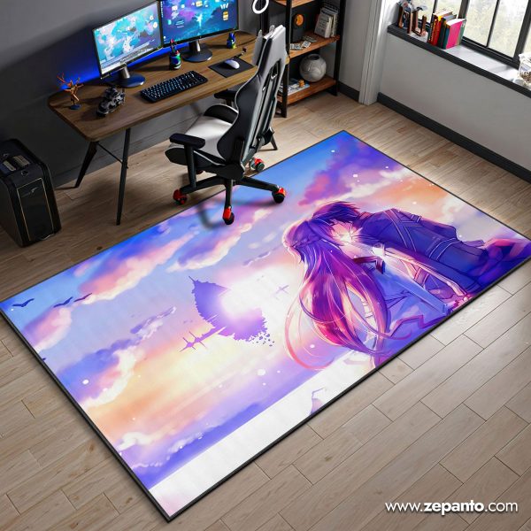 Sword Art Online Area Rug, Kirito Asuna Love Carpet