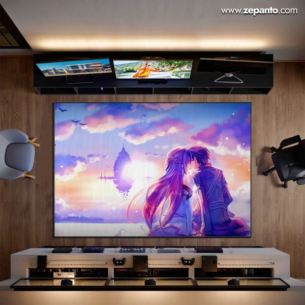 Sword Art Online Area Rug, Kirito Asuna Love Carpet
