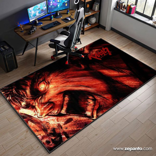 Berserk Area Rug, Guts Rage Mode Carpet