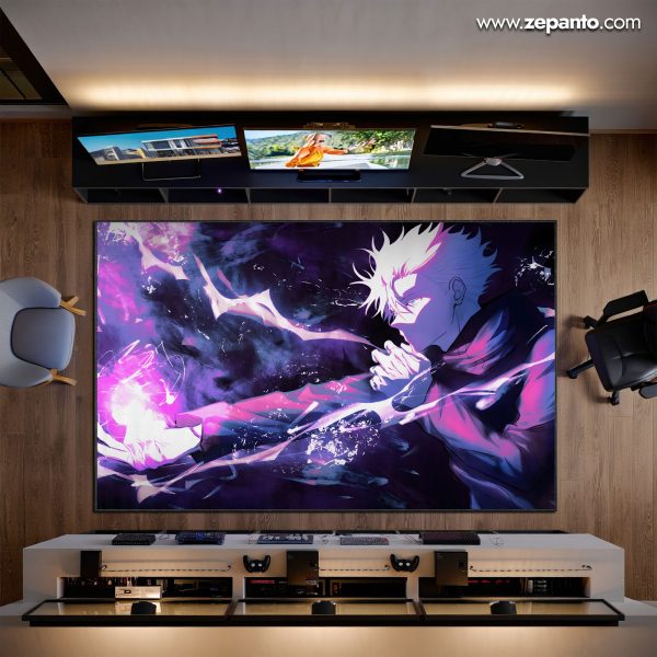 Gojo Satoru Area Rug, Jujutsu Power Carpet