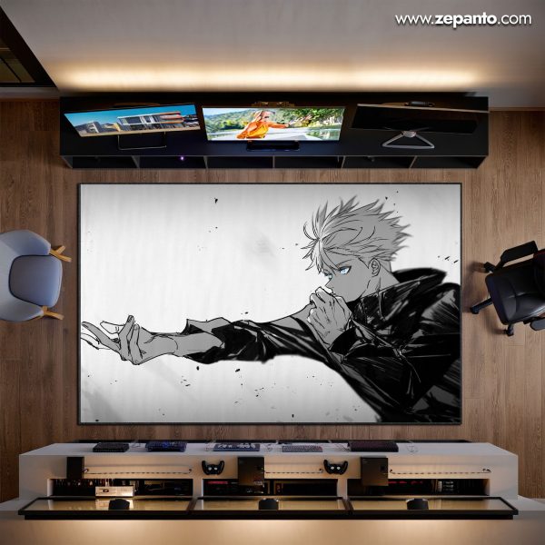 Jujutsu Kaisen Area Rug, Gojo Satoru Carpet