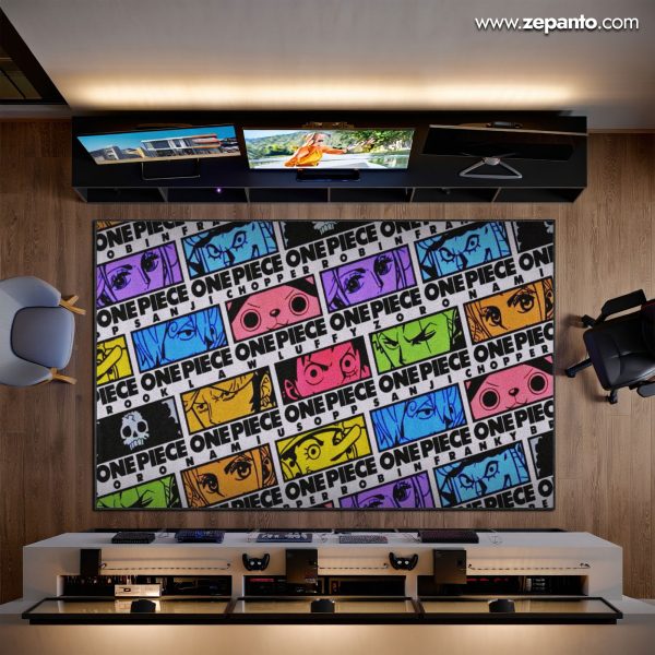 One Piece Crew Area Rug, Straw Hat Carpet