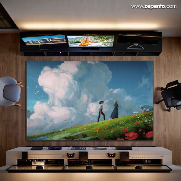 Studio Ghibli Area Rug, Howl’s Meadow Carpet