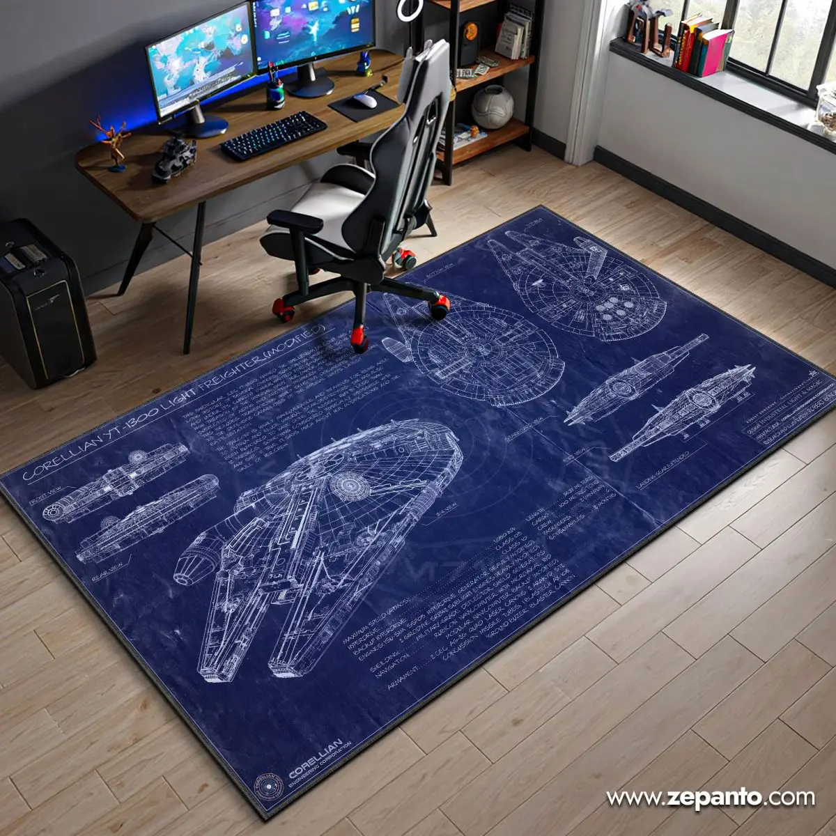 Star Wars Area Rug, Millennium Falcon Carpet