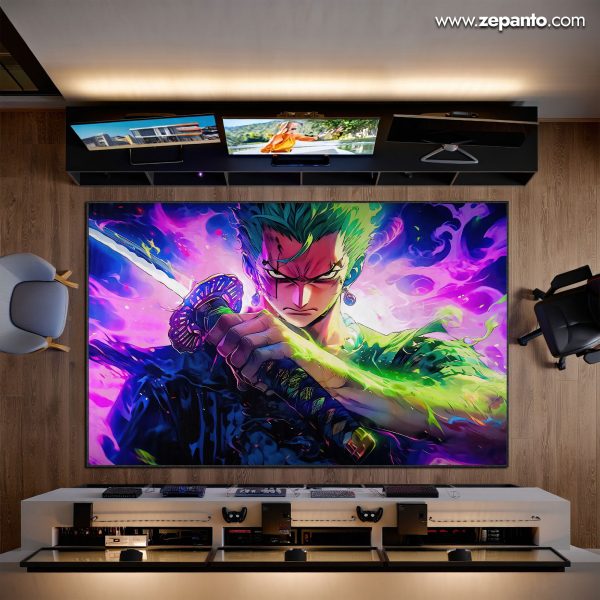 Zoro Swordmaster Area Rug, Roronoa Zoro Carpet
